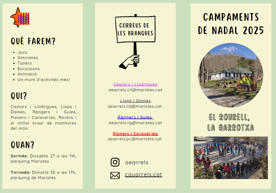 imatge de la inscripció de campaments de nadal del 2025